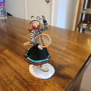 American Girl Kirsten 2002 Ornament with Black and Red Details
